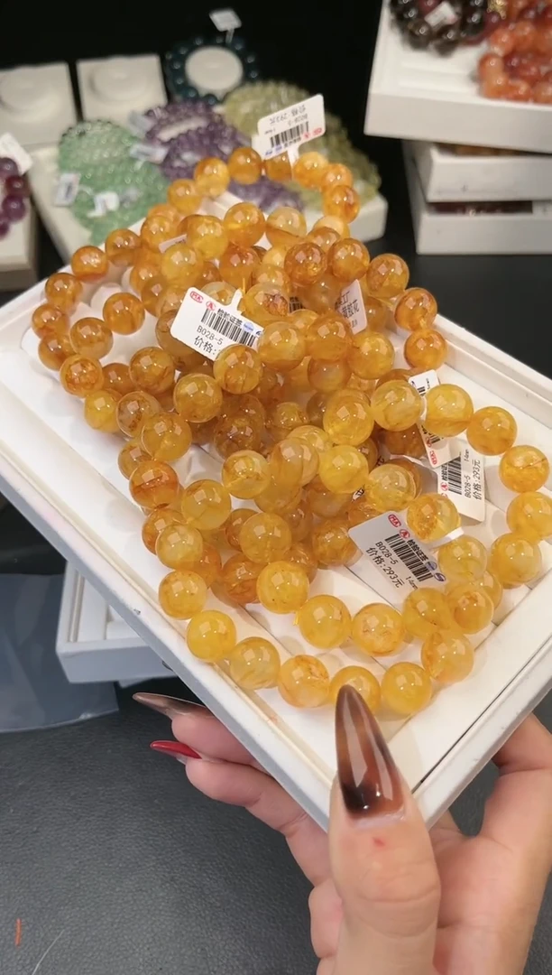 【闪购商品】水晶手链未镶嵌多样性发一黄胶花