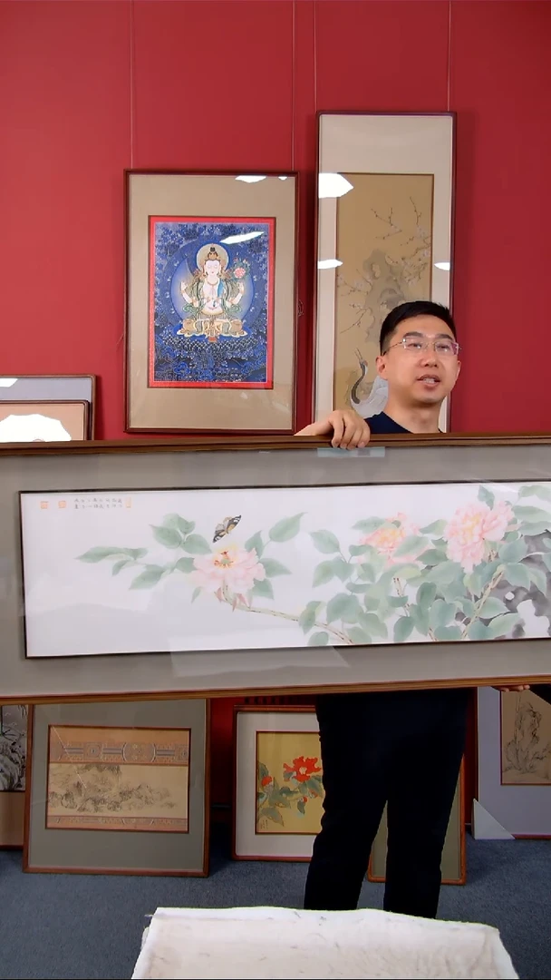 国画史吾兴《花开富贵》