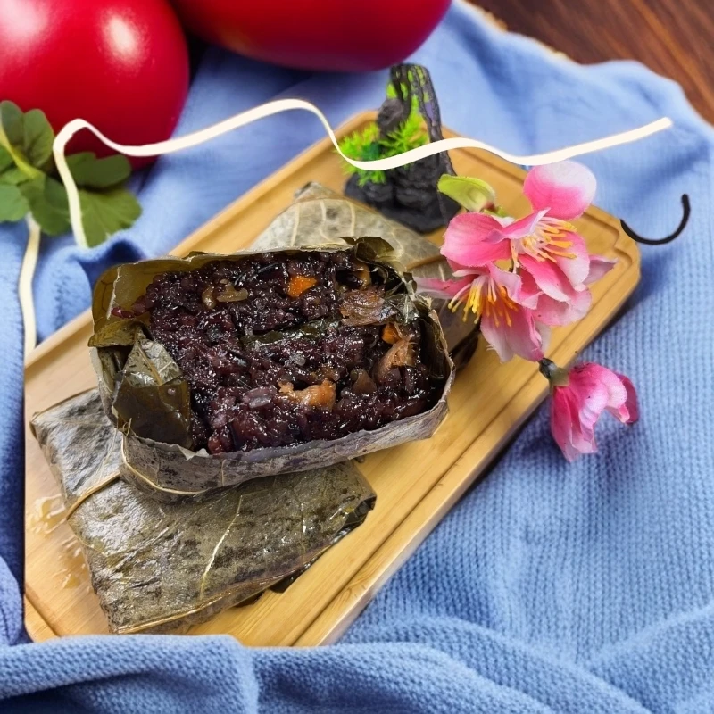 广式早茶糯米鸡广东荷叶包糯米港式点心早餐荷香速食咸香软糯紫米
