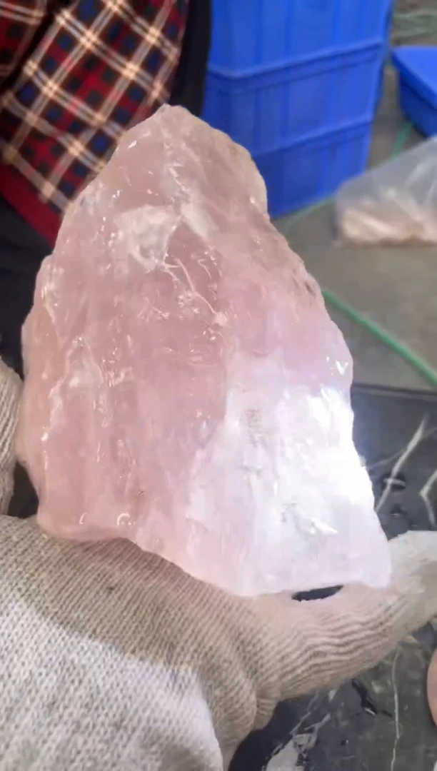 【闪购商品】芙蓉石原石未镶嵌天然粉水晶原石摆件