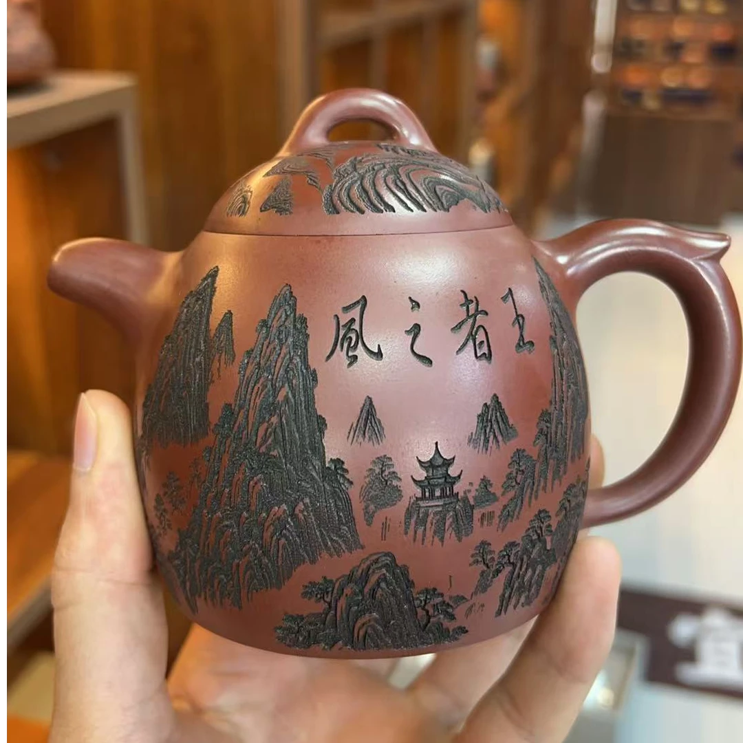 王者之风飞把秦权龙血砂赵园静紫砂壶