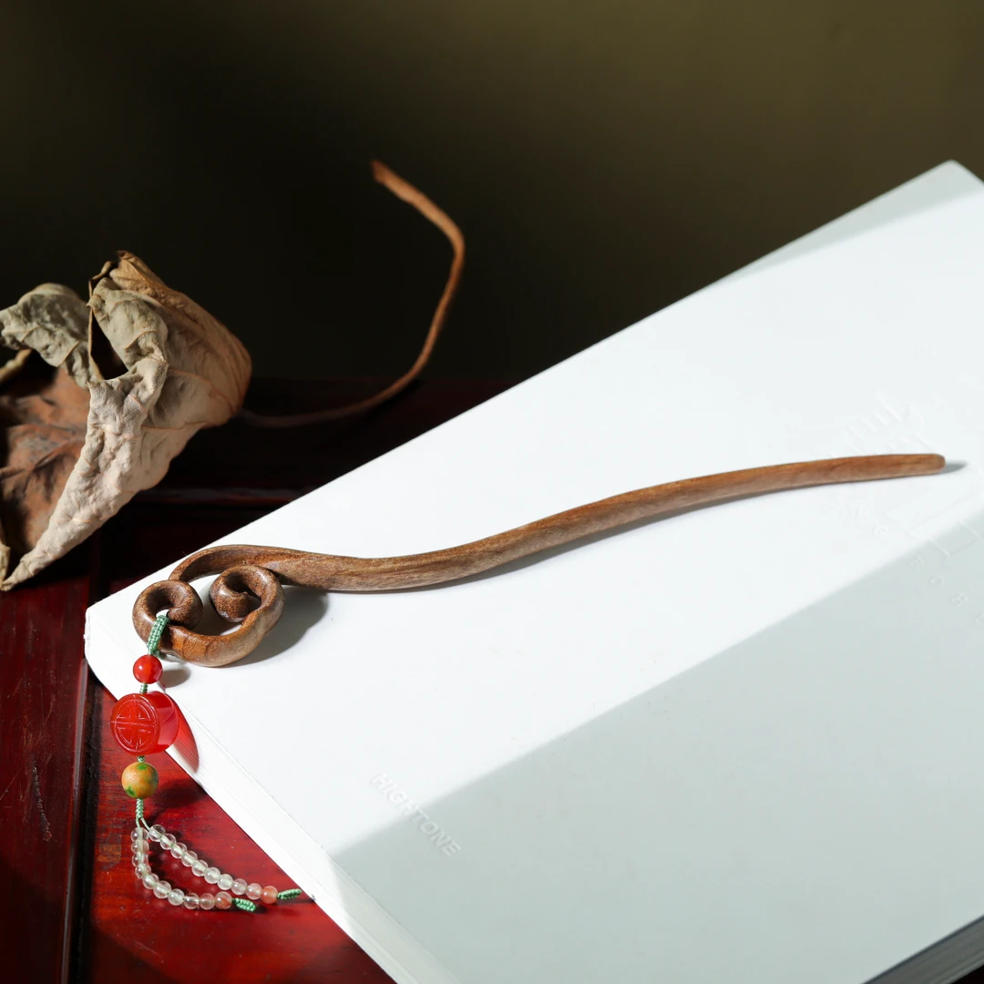 【意婵】精品天然金丝“楠”发簪-908774