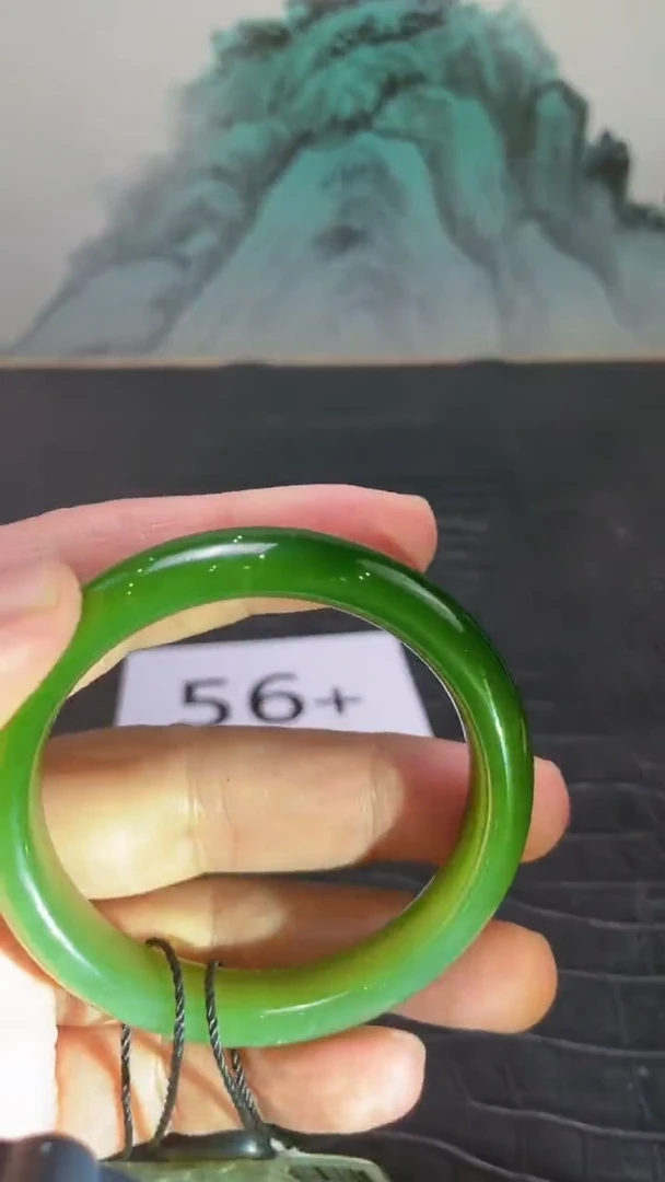 未镶嵌手镯和田玉（碧玉）深****目56+