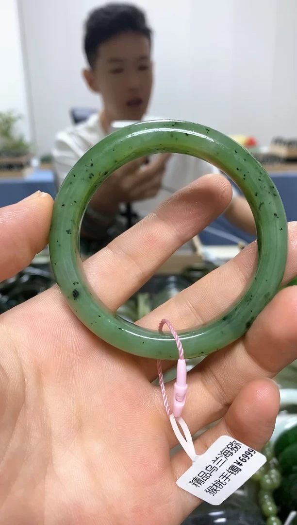 和田玉手镯未镶嵌王*橙54.8