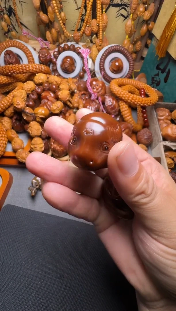 手串橄榄核牛一对