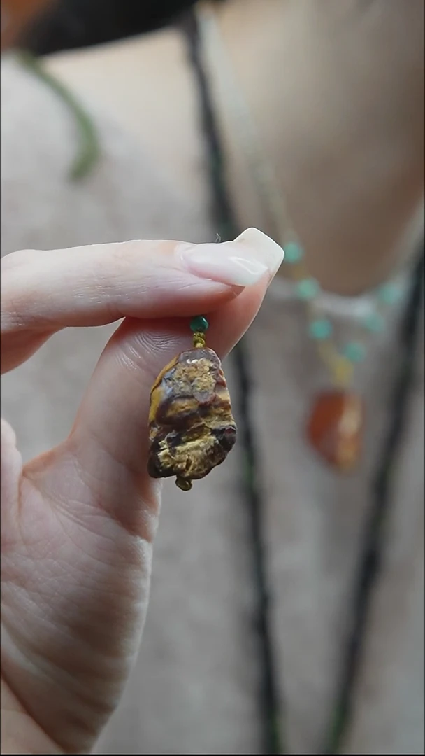 裸石蜜蜡未镶嵌 *蜜蜡原石小提溜*活扣头*百搭小配饰*