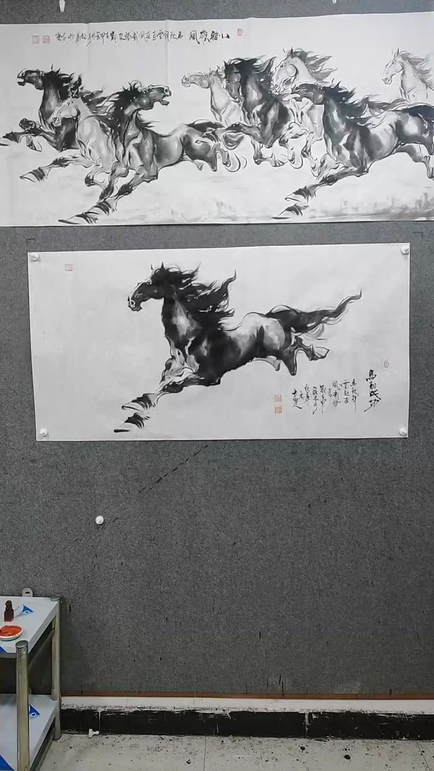 【闪购商品】国画水墨写意马图单骏