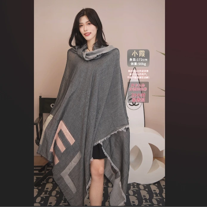 95新 Chanel/香奈儿 麦殿/时尚围巾无水洗标/250609VGLVH51