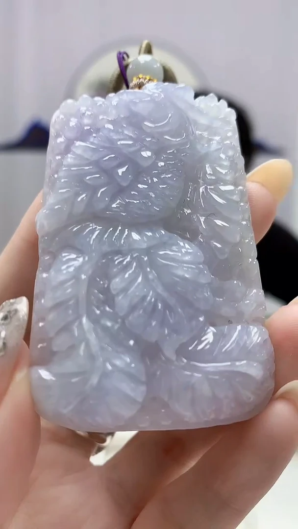 定制翡翠未镶嵌5060DD-毛货挂件258