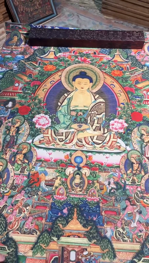 卷轴画旭旭的唐卡tk160