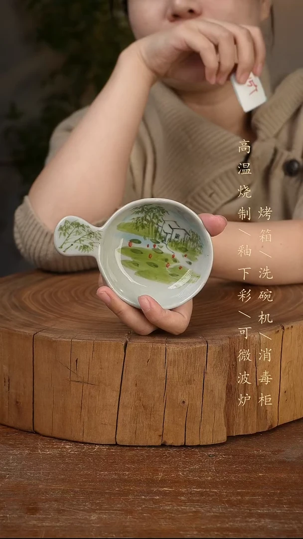 碗瓷景德镇手工手绘高温瓷釉下彩