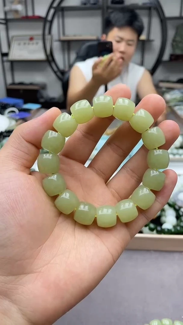 手串未镶嵌和田玉新疆若羌黄口14