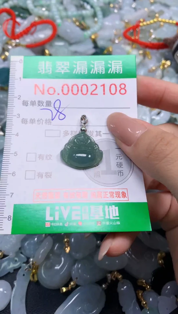 吊坠(不含链)未镶嵌翡翠2108