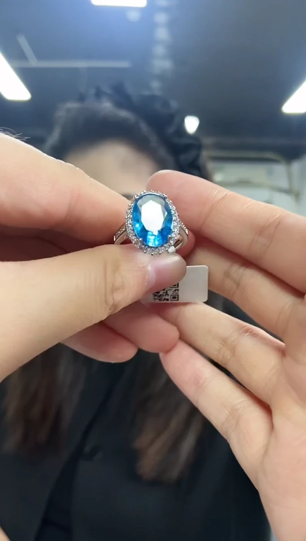 【闪购商品】托帕石戒指未镶嵌多样性发其一颜色微差