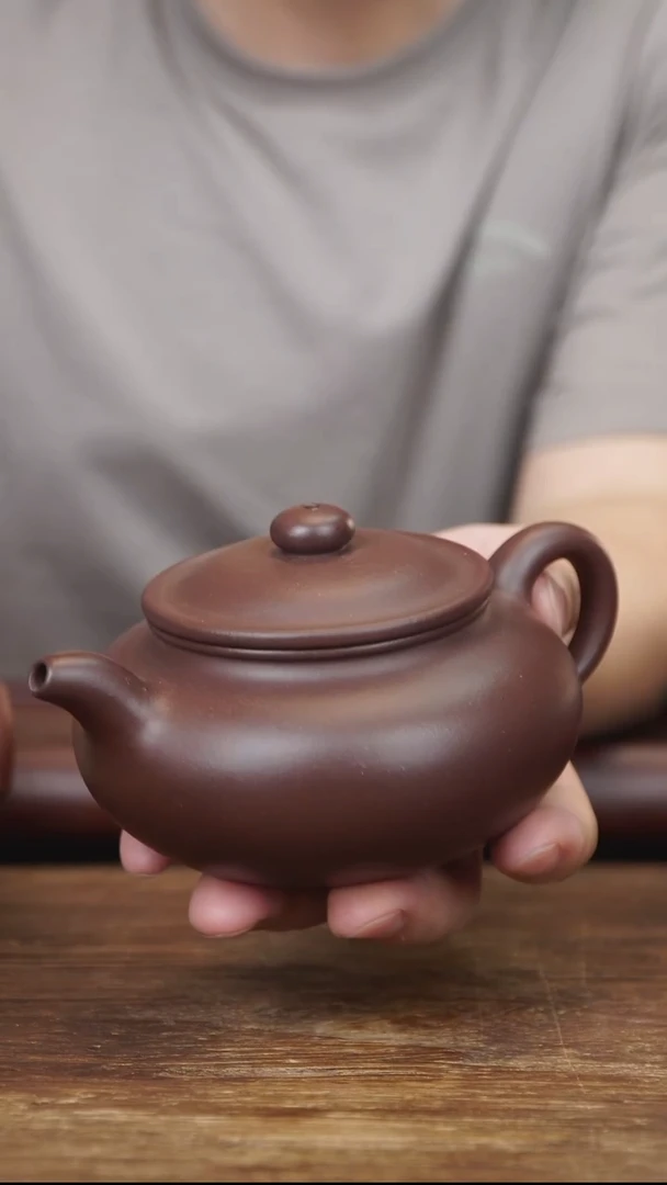 茶壶紫砂350ml 大仿古 紫泥