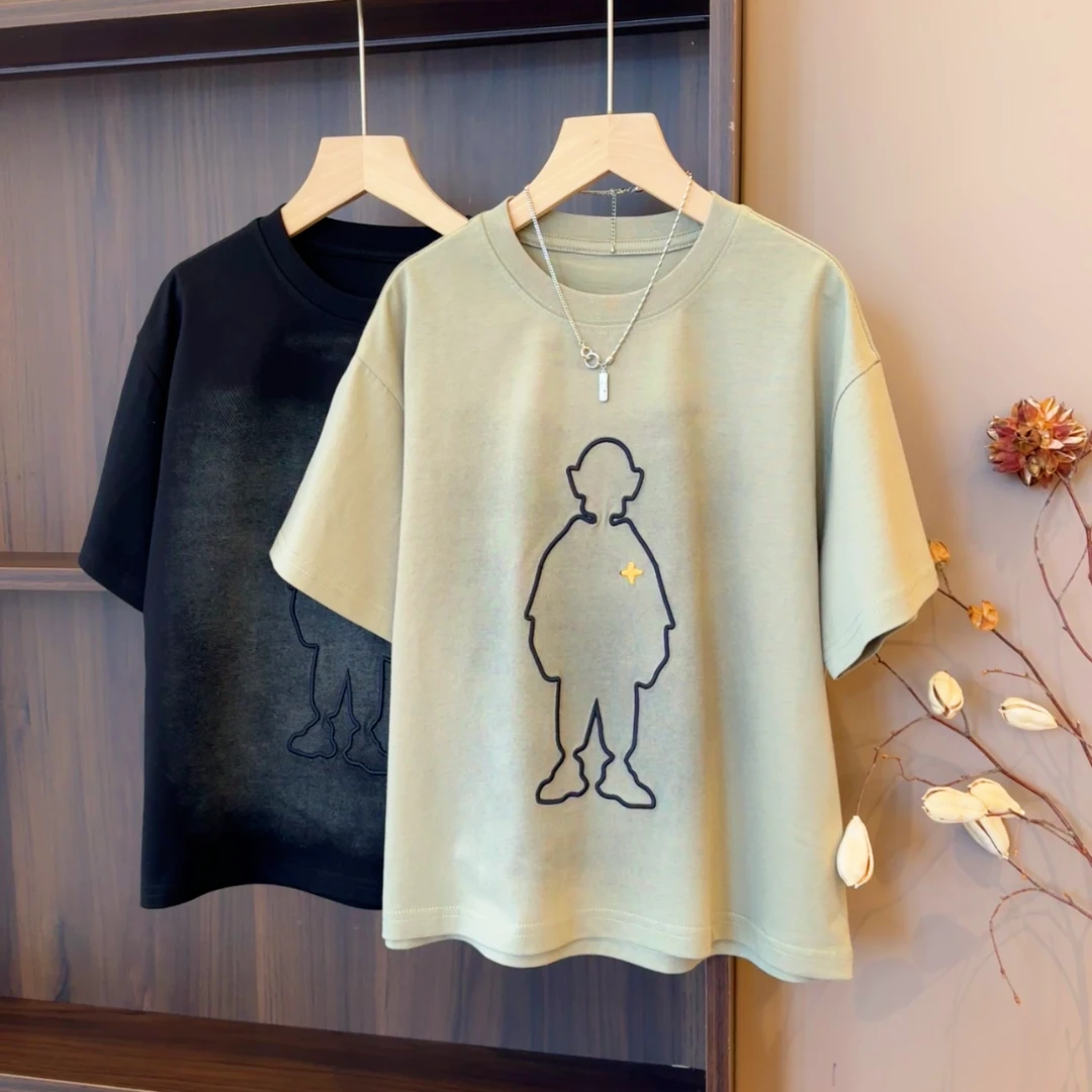 【夏款】儿童短袖百搭中大童男童女童休闲短袖潮童舒适棉T恤YG6665