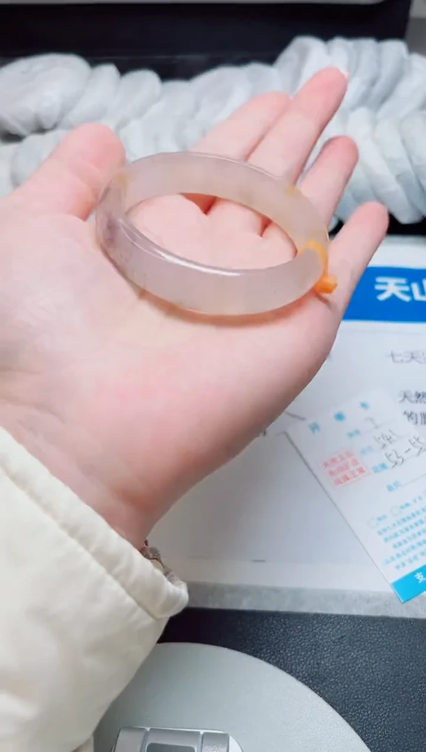 未镶嵌手镯石英质玉圈口54.1