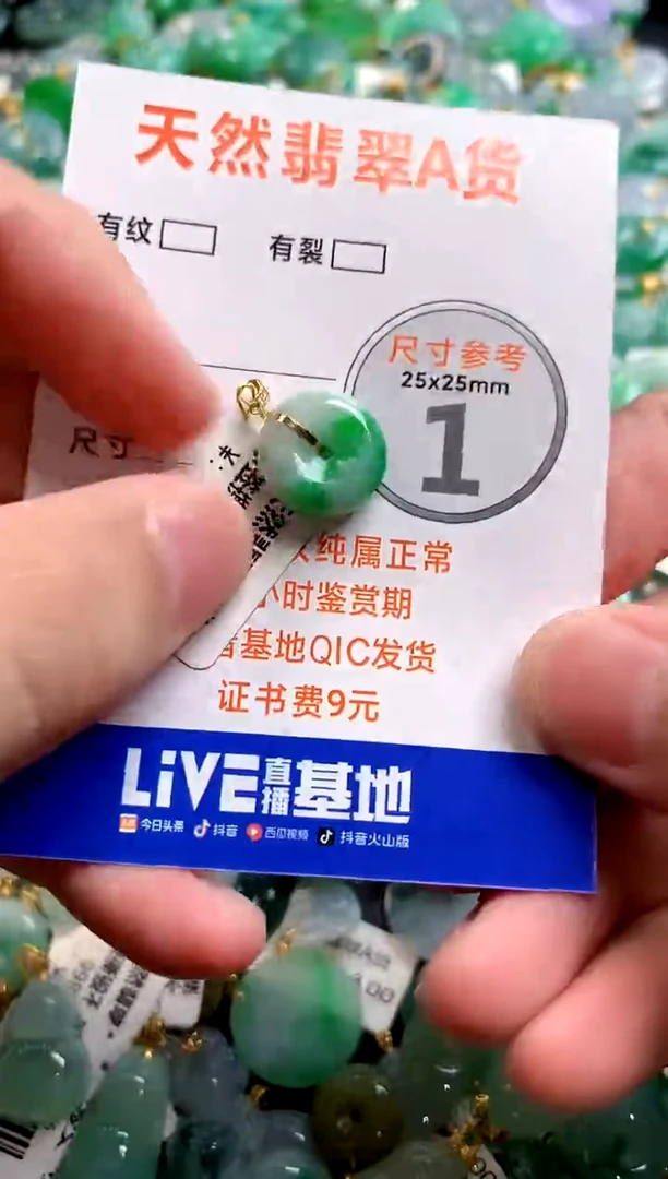 颈饰18K金镶嵌翡翠0046688669