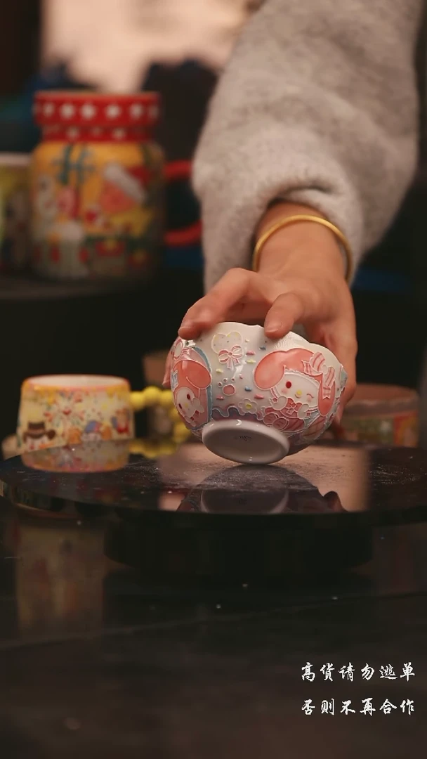 陶瓷景德镇可爱设计师款陶瓷
