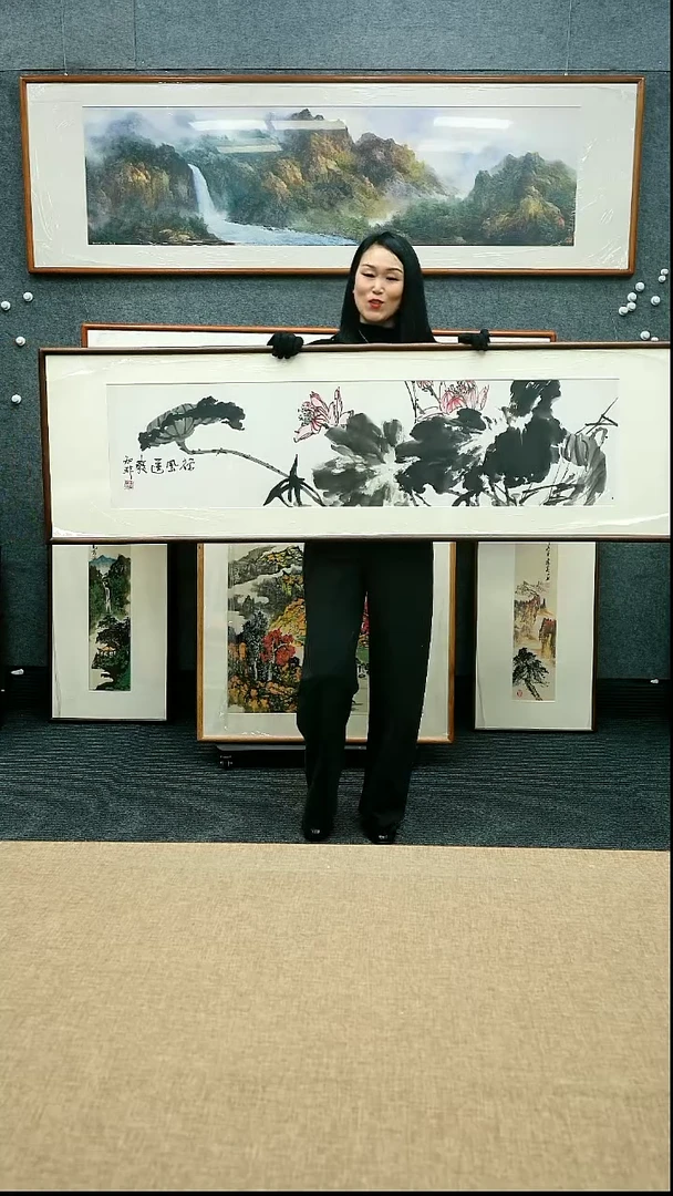 【闪购商品】国画放漏/知非173*53带框