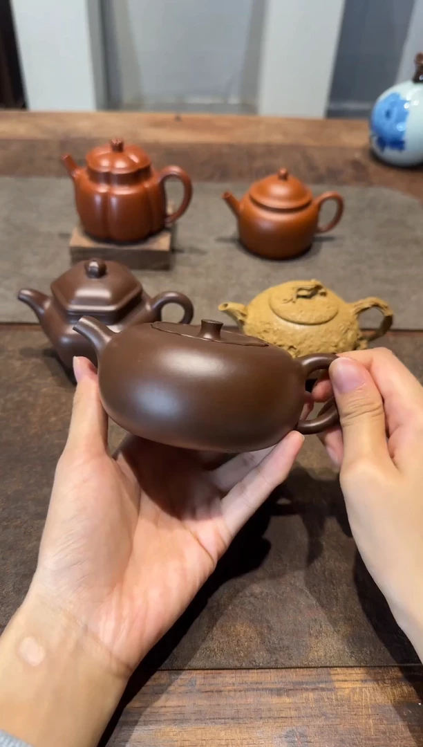 茶壶紫砂正*柿柿如意