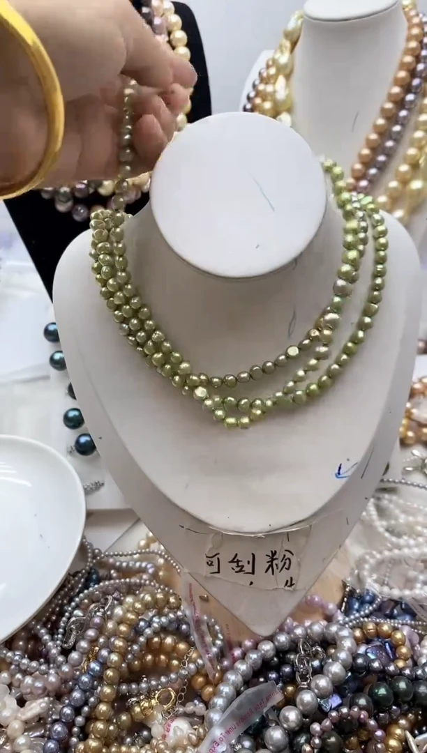 【闪购商品】淡水珍珠颈饰钛钢121