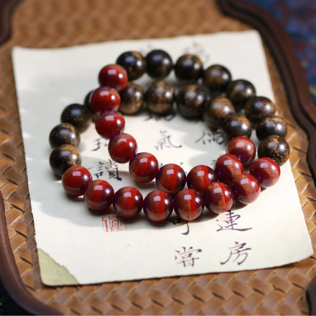 【曹总文玩】沉香木串（多样性发其一)CX664