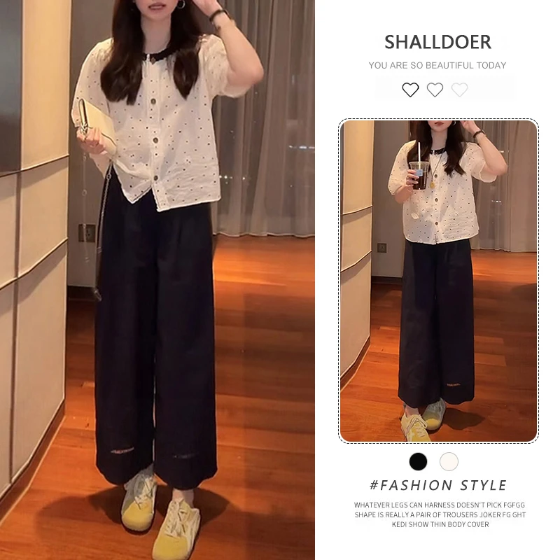 甜美可爱高级感设计套装2025夏季新款洋气时髦网红潮流上衣休闲裤