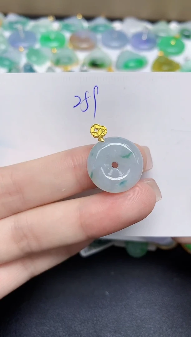 颈饰未镶嵌翡翠天然缅甸翡翠A货翡翠百元以上9元证书费自理