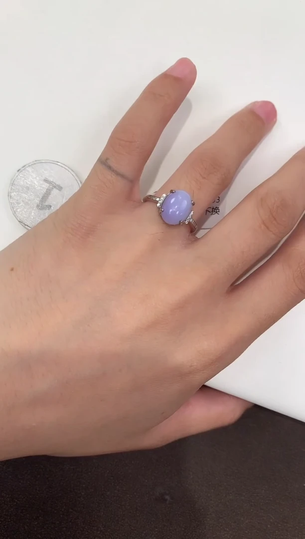 颈饰银S925镶嵌翡翠天然缅甸A货翡翠