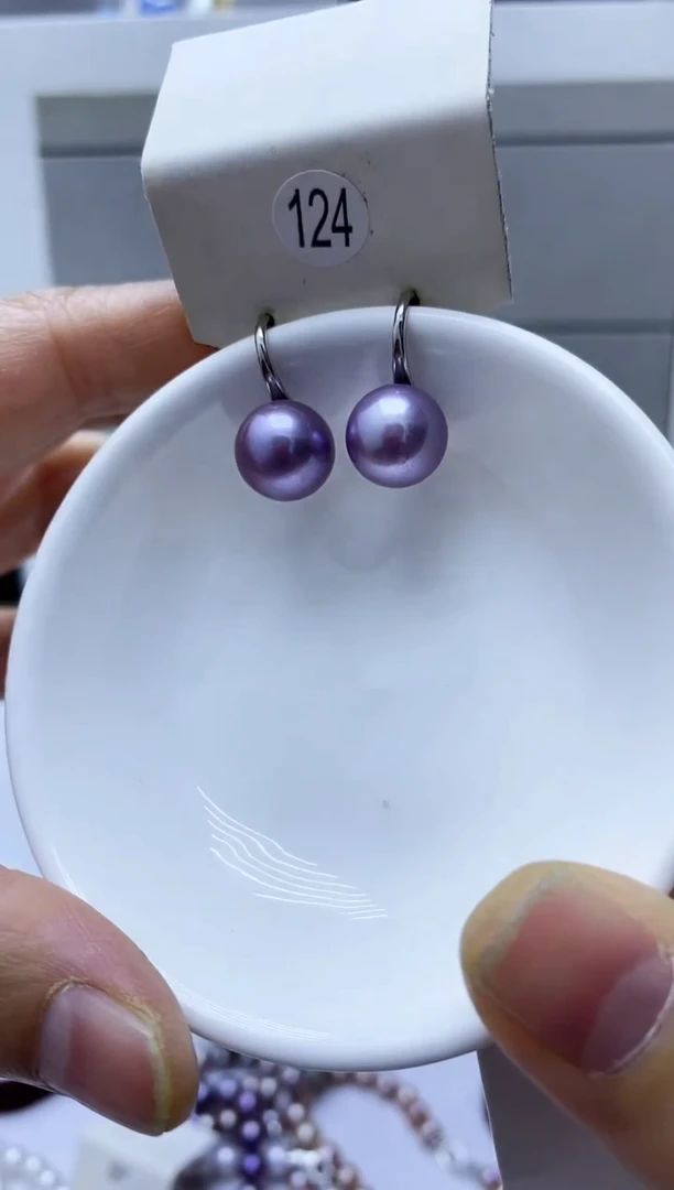 【闪购商品】淡水珍珠耳饰银S925镶嵌124