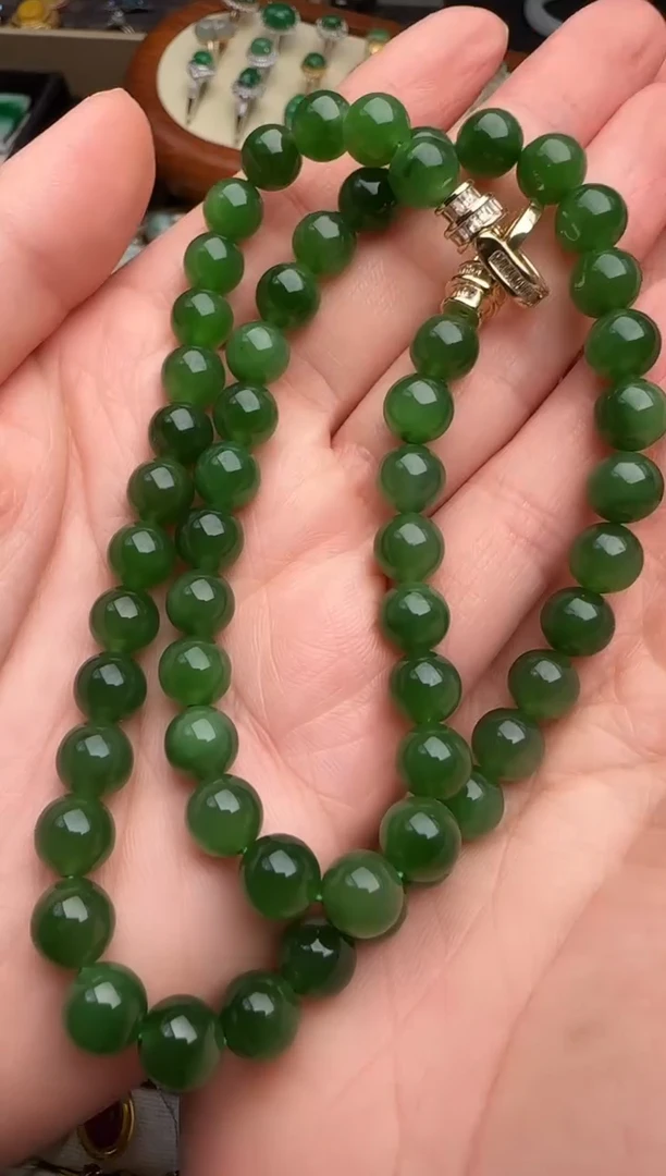 未镶嵌手链和田玉（糖玉）碧玉项链3980