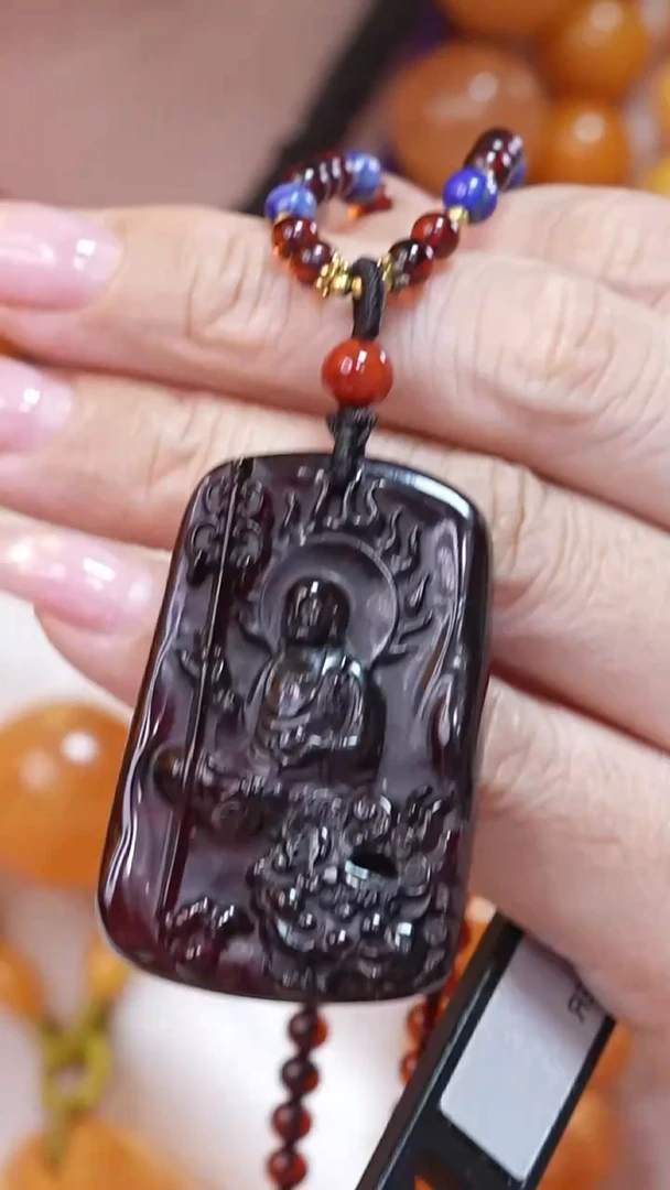 琥珀颈饰未镶嵌8299天然蜜蜡珠宝奇石云端妖孽全部保真