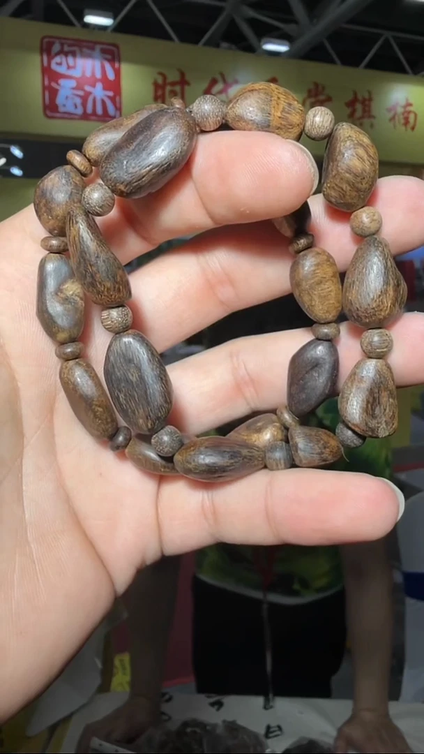 沉香手串65号单圈瘤疤多样性发一