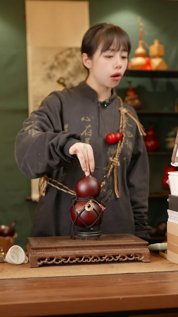 171号精品天然大漆酒葫芦一物一拍~