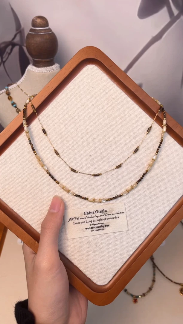 项链钛钢石英质玉2号