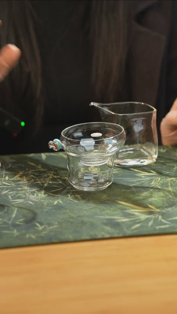 禾器四彩茶漏玻璃