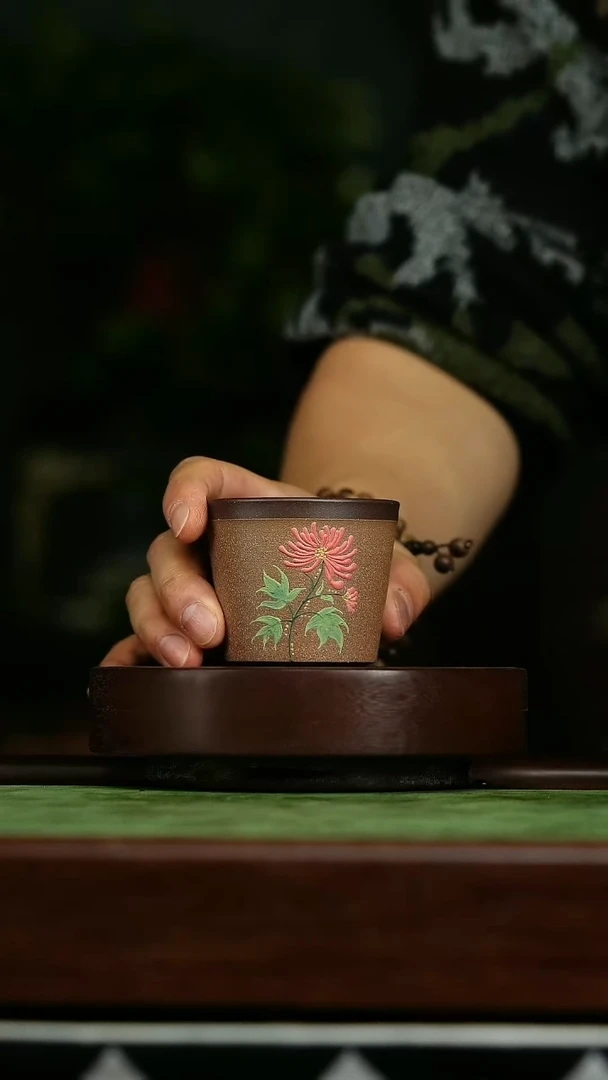 茶壶紫砂h24花主人杯