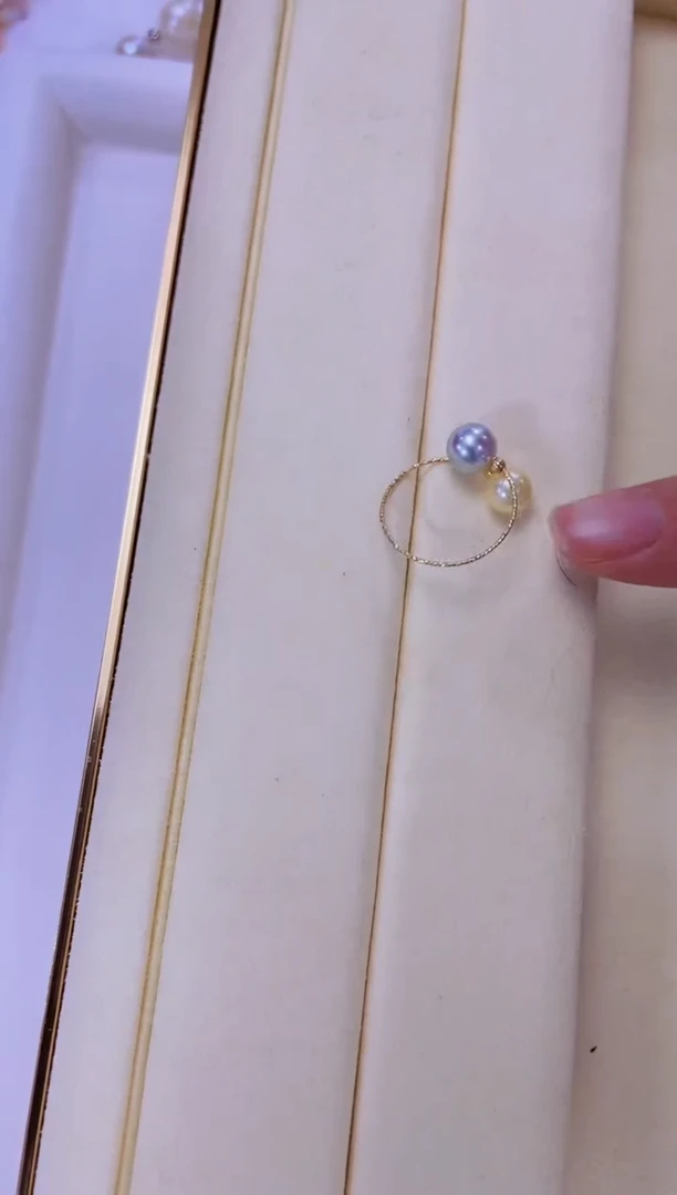【闪购商品】海水珍珠戒指未镶嵌年货珍珠戒指