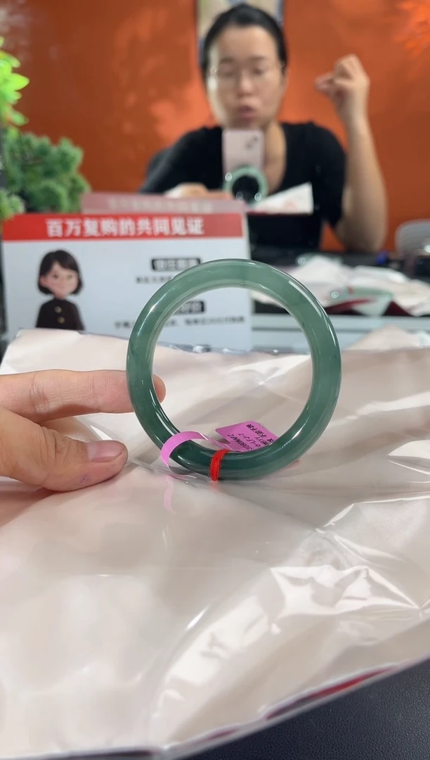 未镶嵌手镯翡翠鸵*        圈口52