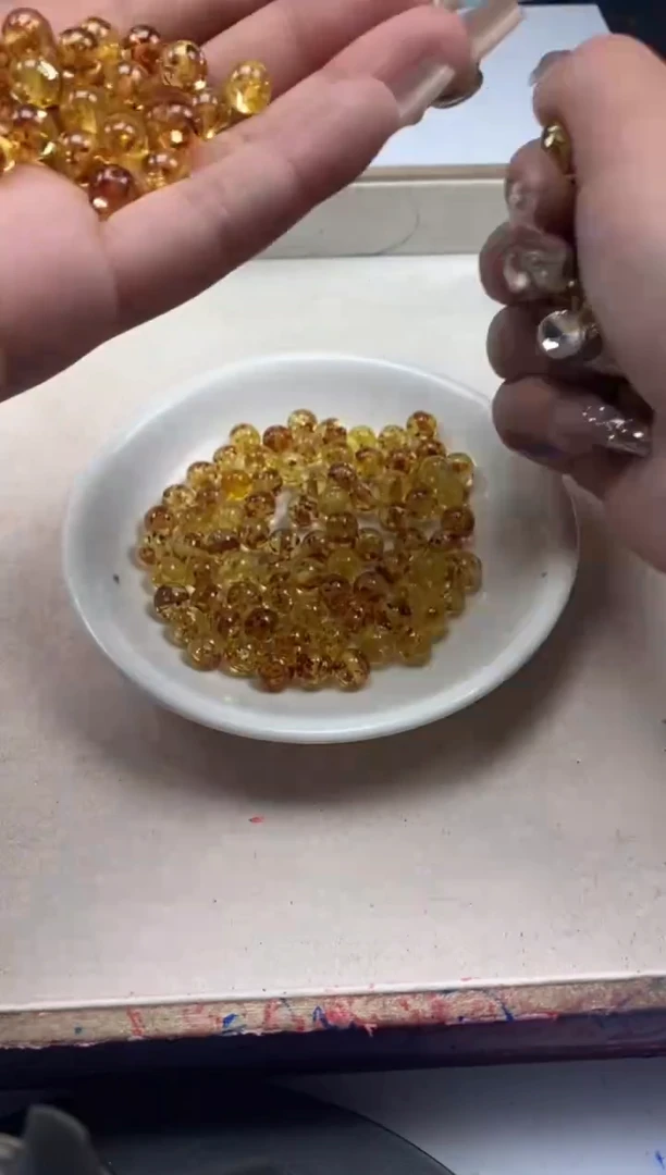 【闪购商品】蜜蜡颈饰未镶嵌w93花珀8mm*10颗