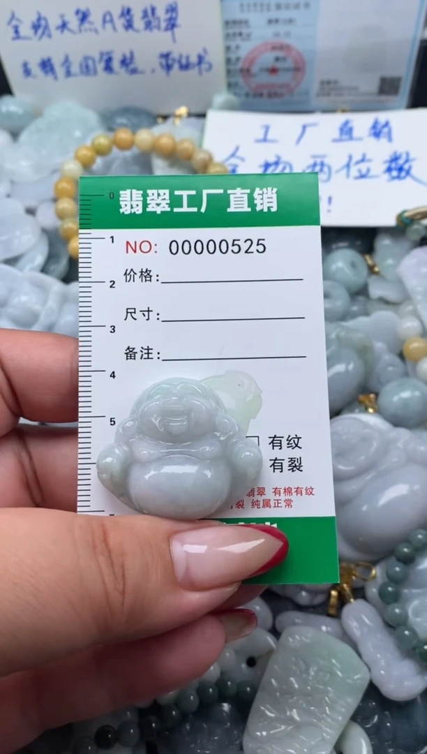 翡翠未镶嵌颈饰天然A货翡翠0525