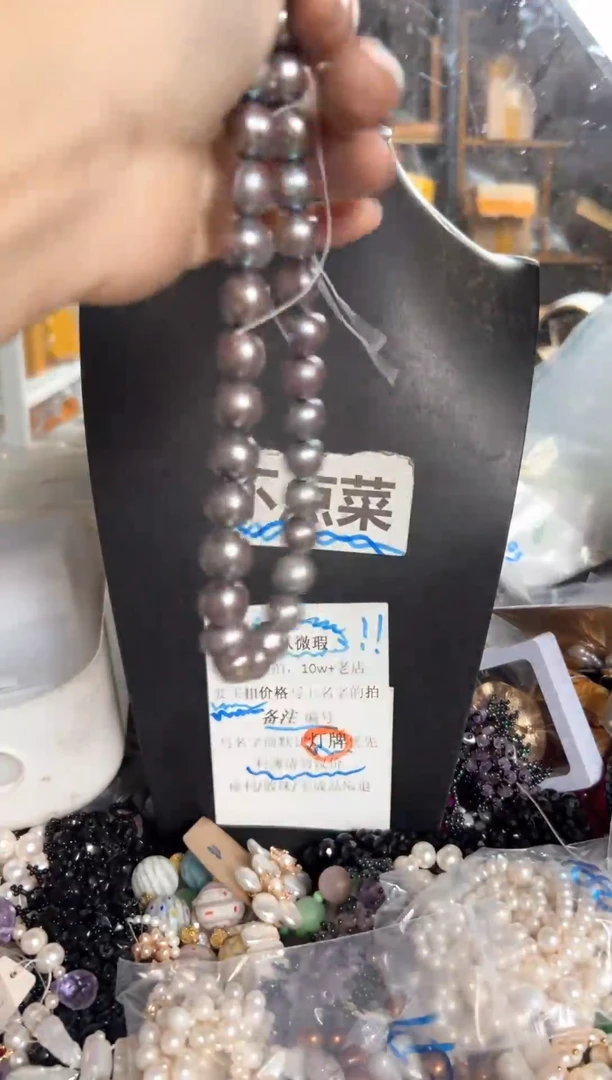 未镶嵌珠宝奇石淡水珍珠BG半成品一条