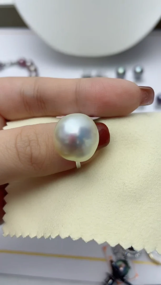 【闪购商品】海水珍珠戒指银S925镶嵌W30