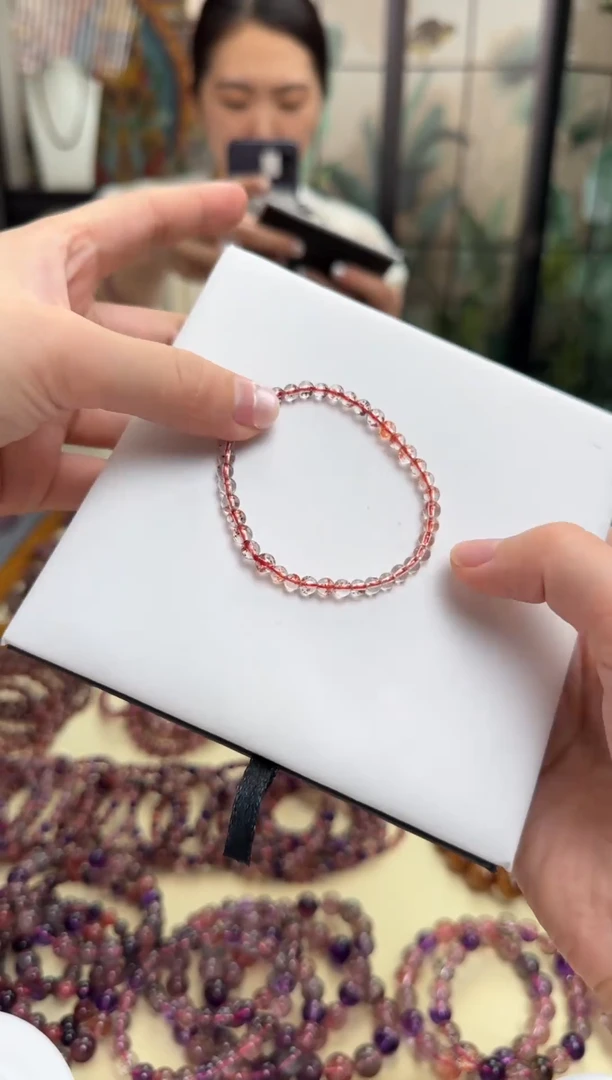 未镶嵌手串水晶金草莓 多样性发一