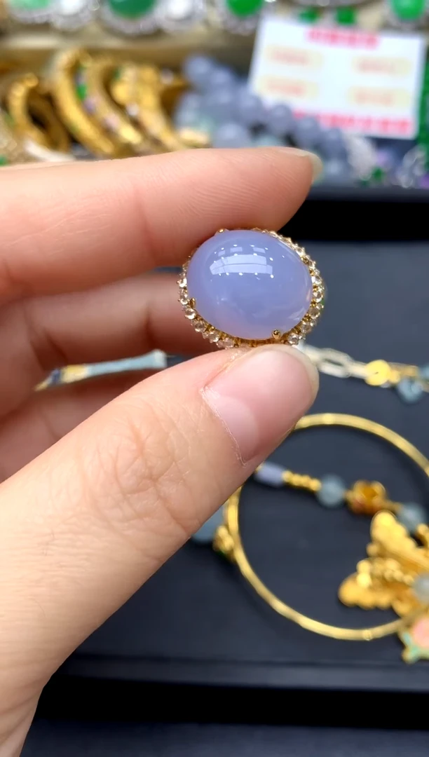 18K金镶嵌戒指翡翠472 -中国好珍宝