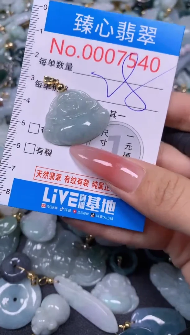 【闪购商品】翡翠颈饰未镶嵌含绳0007540