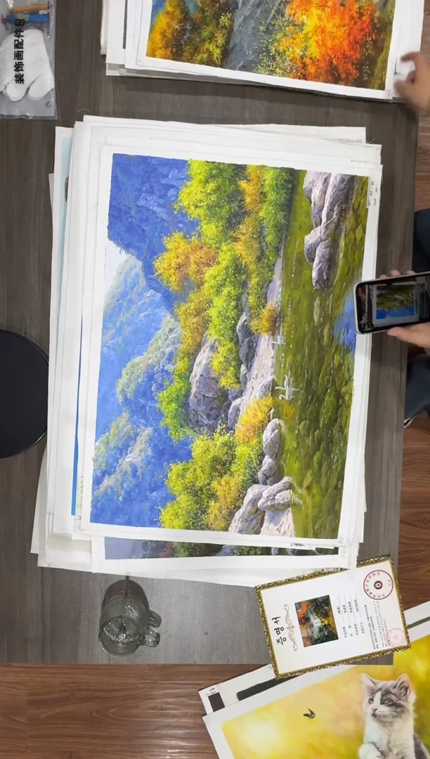 油画【48号】约50*70cm丨朝鲜原创纯手绘孤品油画丨顺丰包邮