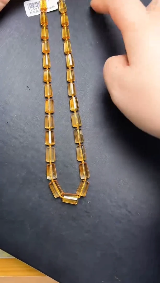 颈饰未镶嵌水晶黄水晶塔链 JP56790