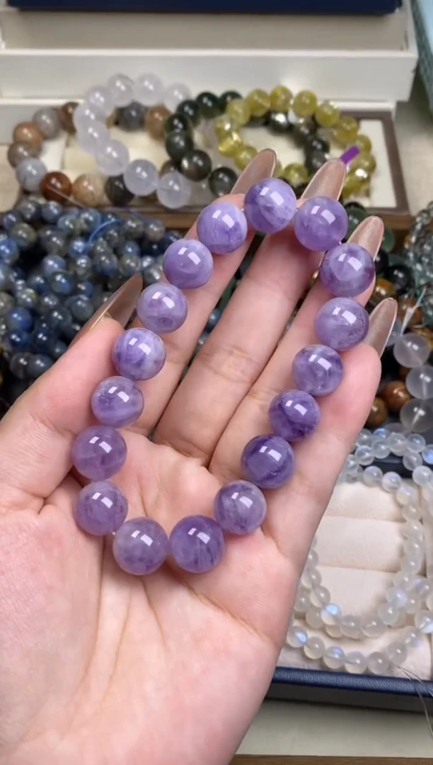 未镶嵌手串水晶薰衣草紫水